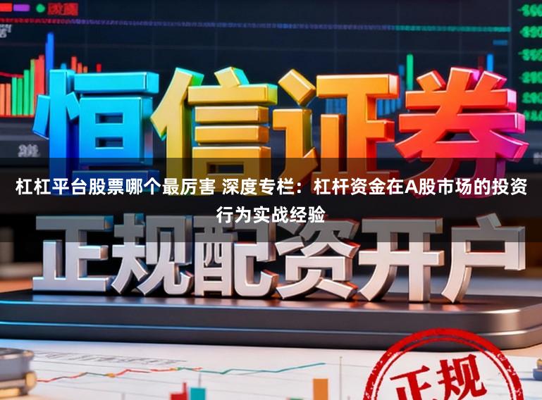 杠杠平台股票哪个最厉害 深度专栏：杠杆资金在A股市场的投资行为实战经验